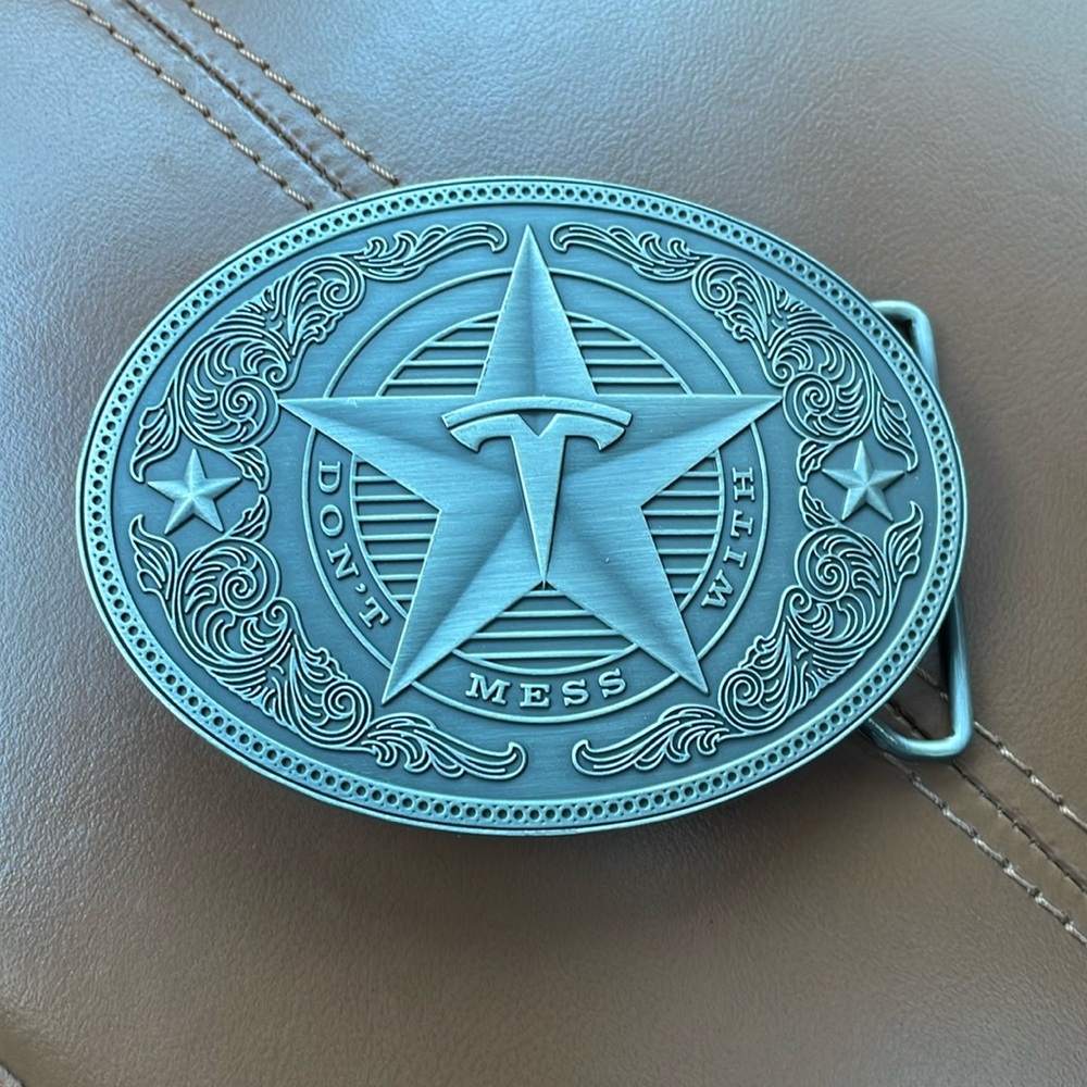 TESLA Limited Release RARE Giga Belt Buckle NWOT